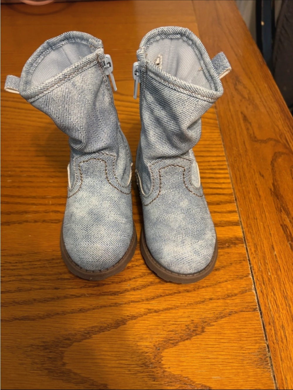 Carter's Light Denim-Look Kids Boots